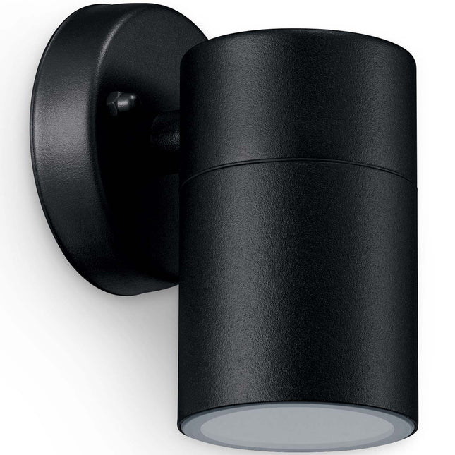 Kylis Wandleuchte Downlight (GU10 Sockel) IP44 Edelstahl Schwarz