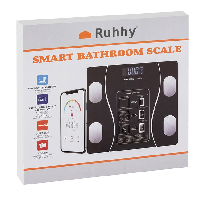 LCD bathroom scale - analytical Ruhhy 22525