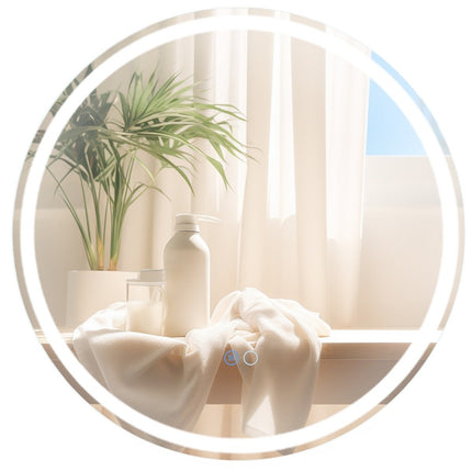 LED Bathroom Mirror with Anti-Fog, 60cm, Dual Lighting