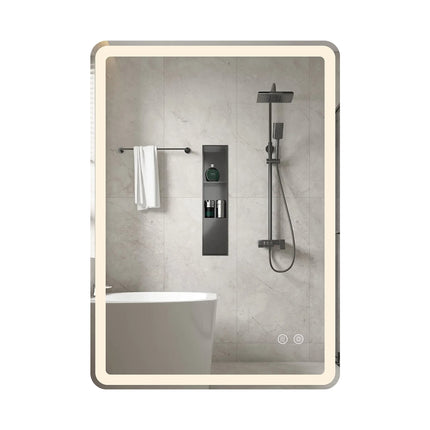 LED-Badezimmerspiegel mit Antibeschlag, dimmbar, 70x50 cm