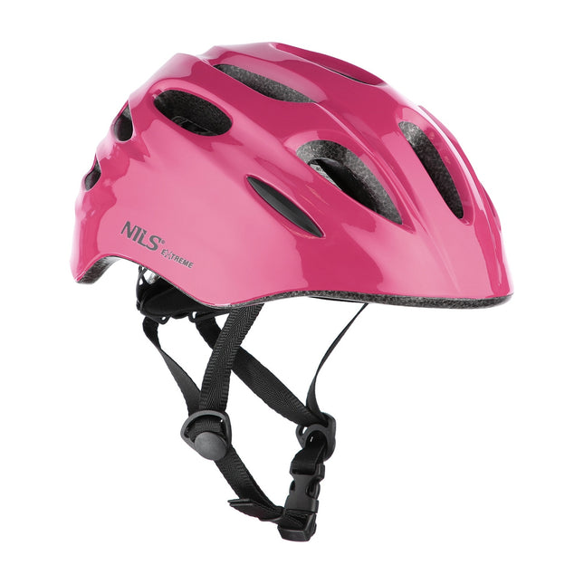 LED Bike Helmet, Pink, Size S (51-58 cm)