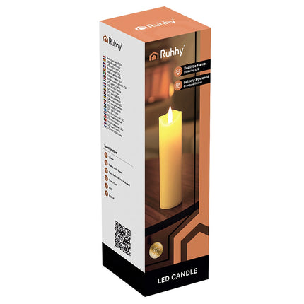 LED-Kerzeneinsatz, flackernde Flamme, 17x5cm, 1 Stück
