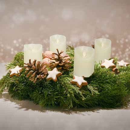 LED Candles Set of 4 with Timer Function