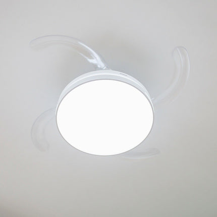 Stropní ventilátor s LED, reproduktorem a 4 zatahovacími lopatkami Notefan InnovaGoods bílá 36 W Ø49,5-104 cm