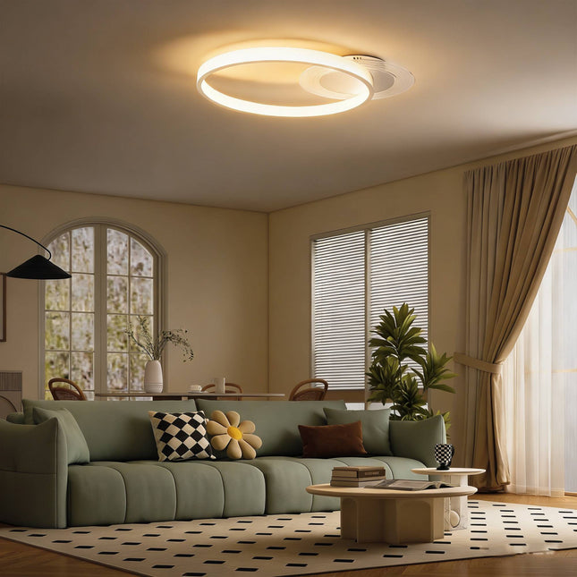LED Ceiling Light, Adjustable Color Temp, 30W, White