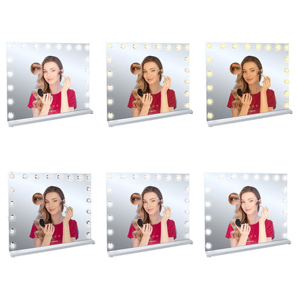 LED Cosmetic Mirror 80x62cm, Adjustable Light, Touch Control