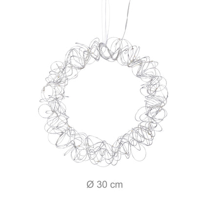 LED Decorative Wreath Light, 30cm, Warm White