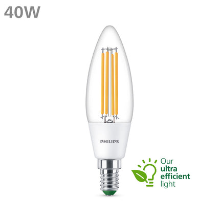 LED E14 B35 Crown 2,3W (40W) Klar 485lm 2700K Energieklasse A