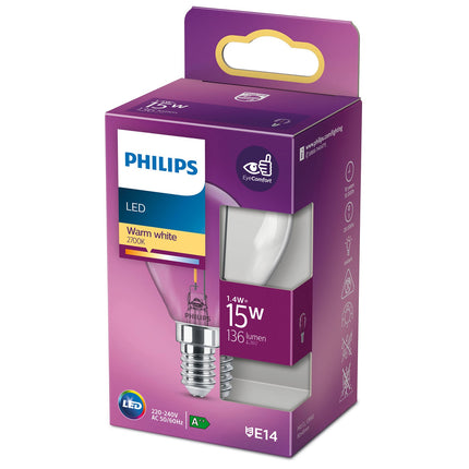 Ampoule LED E14 Globe 15 W Transparente 136 lm