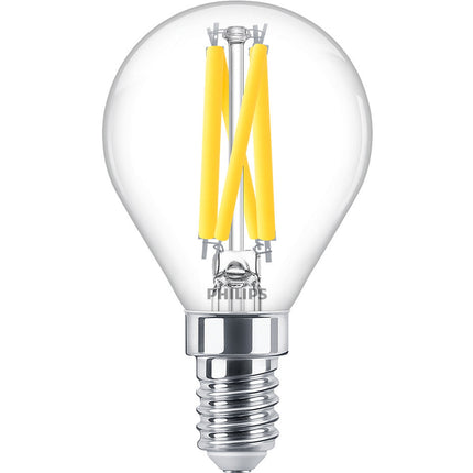 LED E14 globe 3.4W (40W) čirá stmívatelná WarmGlow 470