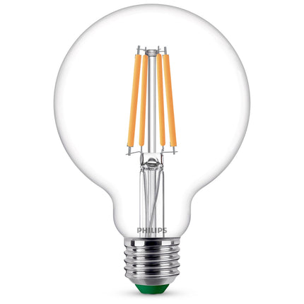 LED E27 G95 globe 4W (60W) čirá 840lm 2700K energetická třída A