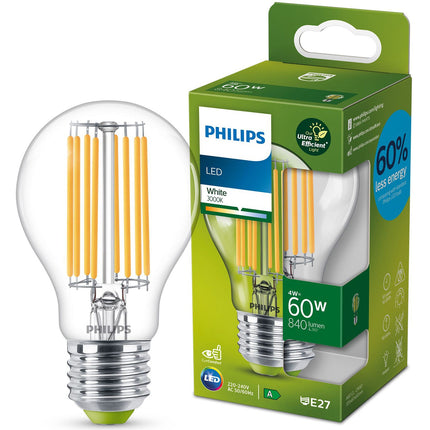 LED E27 Normal 60W Clair 840lm 3000K Classe énergétique A