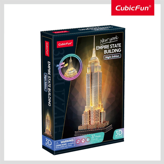 LED Empire State Building 3D Puzzle für Erwachsene und Kinder