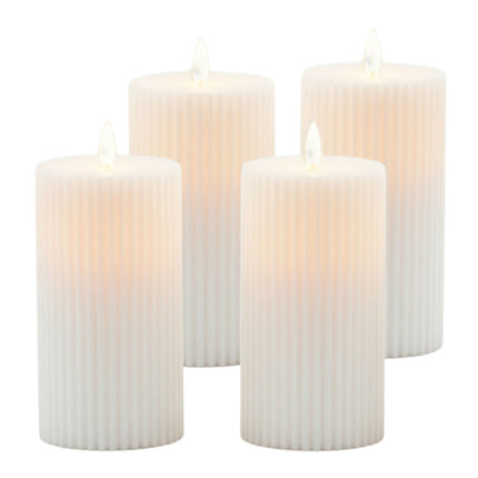 LED-Kerzen ohne Flamme, 4er-Set, flackerndes Licht