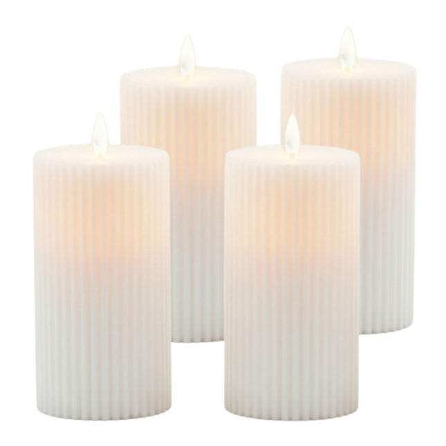 LED-Kerzen ohne Flamme, 4er-Set, flackerndes Licht