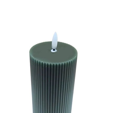LED-Echtwachskerzen ohne Flamme, 3er-Set