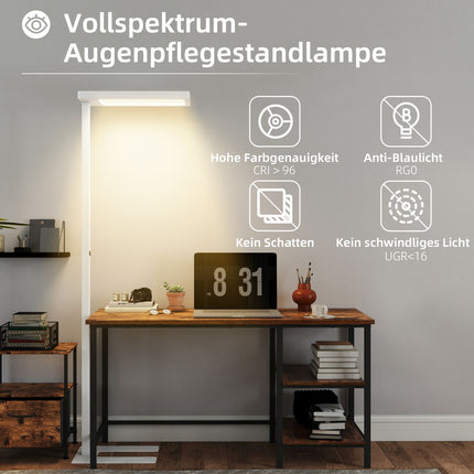 LED Floor Lamp, Adjustable Brightness, Remote Control