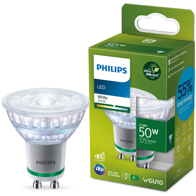 LED GU10 Spot 50W 375lm 3000K Energieklasse A