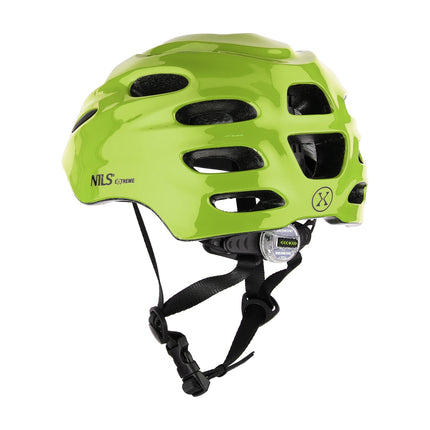 LED helma zelená, XXS (48-54 cm), Nils Extreme