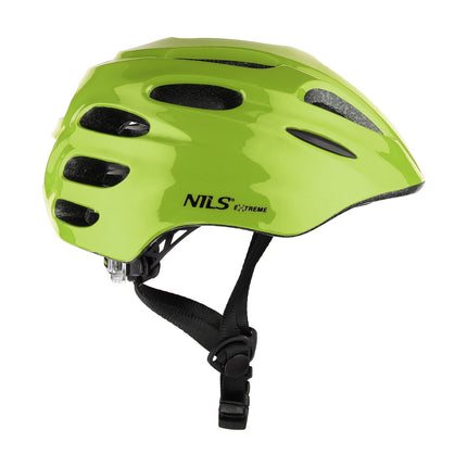 LED helma zelená, XXS (48-54 cm), Nils Extreme