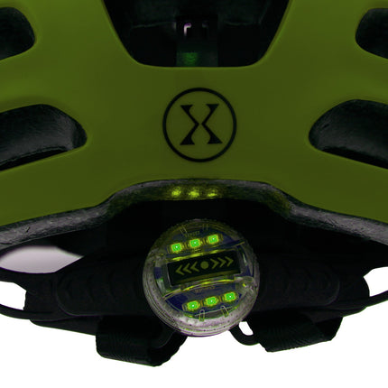 LED helma zelená, XXS (48-54 cm), Nils Extreme