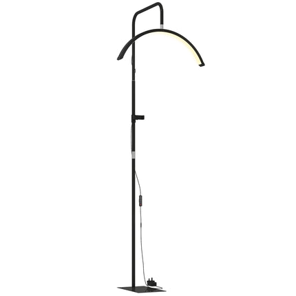 LED-Wimpernlampe Halbmond, Handyhalterung, Höhenverstellbar