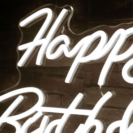 LED nápis Happy Birthday – akrylát, napájení USB