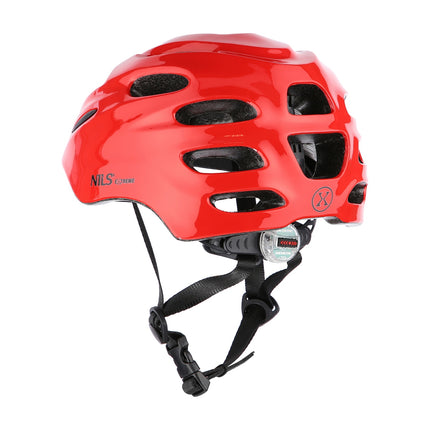 LED Helmet, Red, Size S (51-58cm)