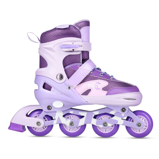LED-Inlineskates mit Protektoren, Größe M (35-38)