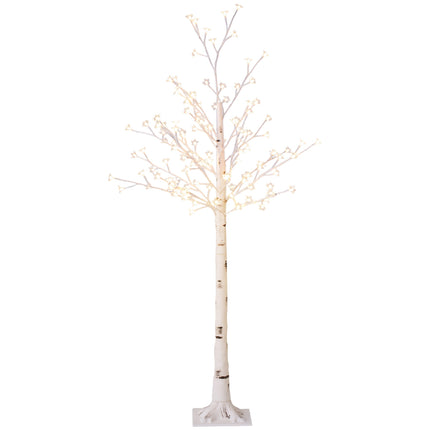 LED světelný strom, 150cm, teple bílá, dovnitř i ven