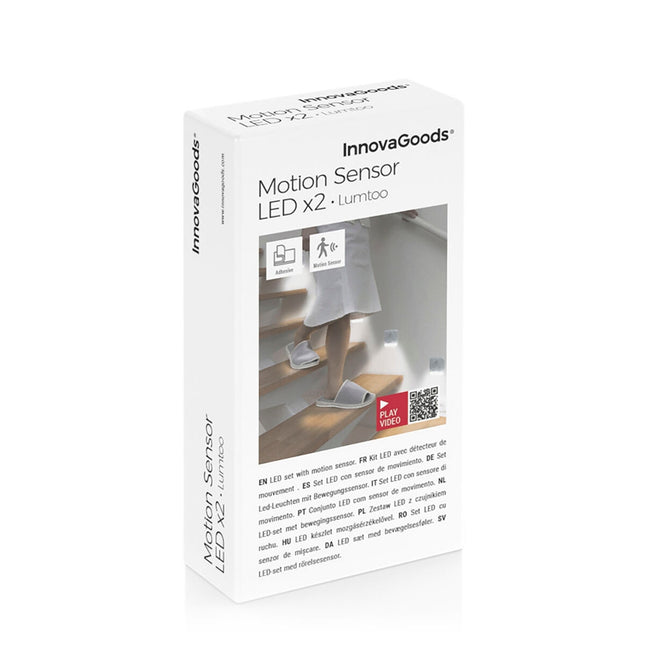 LED-Licht mit Bewegungssensor Lumtoo InnovaGoods 2 Einheiten