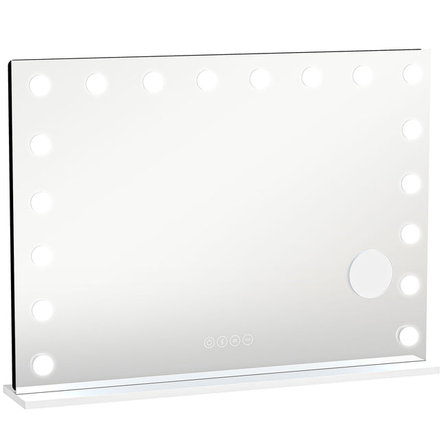 LED-Schminkspiegel mit Bluetooth, RGB, 10-facher Vergrößerung