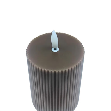 LED svíčky z pravého vosku, bez plamene – sada 3 ks