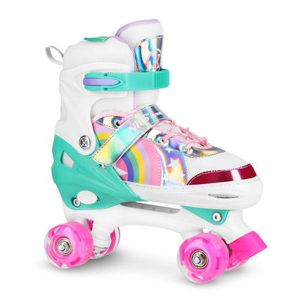 LED Roller Skates, Rainbow, Size M (35-38)