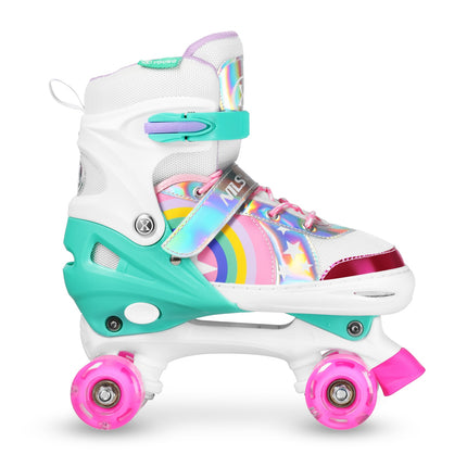 LED Roller Skates, Rainbow, Size S (31-34)