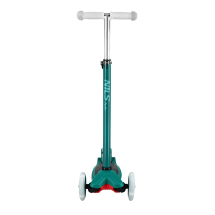 LED-Scooter, Grün – Höhenverstellbar, Klappbar