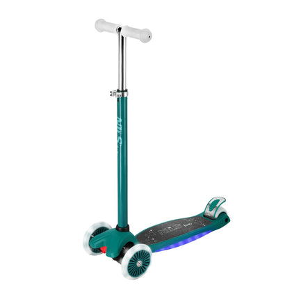 LED-Scooter, Grün – Höhenverstellbar, Klappbar