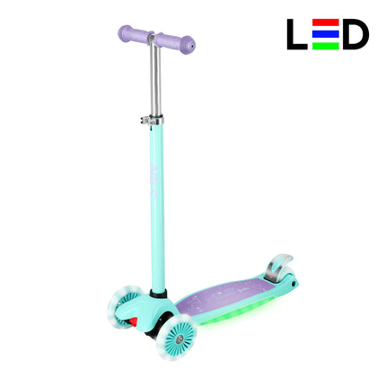 LED Scooter, Violett – Faltbar, leichtes Design