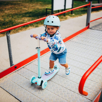 LED Scooter, Violett – Faltbar, leichtes Design