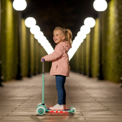 LED Scooter, Violett – Faltbar, leichtes Design