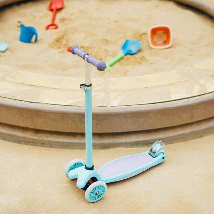 LED Scooter, Violett – Faltbar, leichtes Design