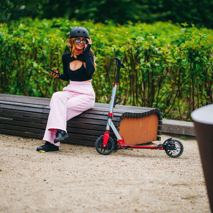 LED-Scooter mit verstellbarem Lenker, faltbares Design