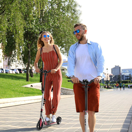 LED-Scooter mit verstellbarem Lenker, faltbares Design