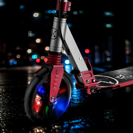 LED-Scooter mit verstellbarem Lenker, faltbares Design