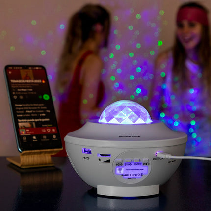 LED hvězdný projektor a laser s reproduktorem Sedlay InnovaGoods