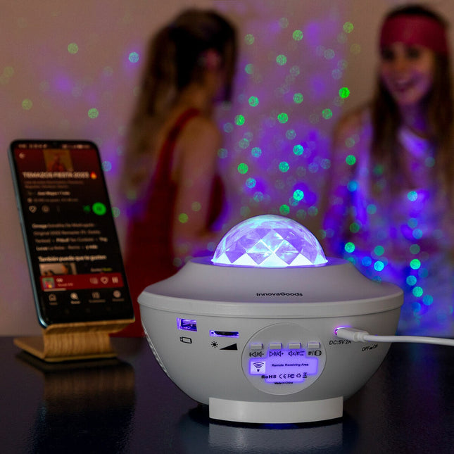 LED hvězdný projektor a laser s reproduktorem Sedlay InnovaGoods