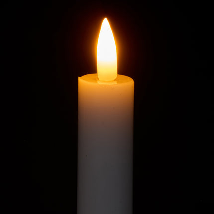 LED Taper Candles with Timer and Remote, Set of 6
