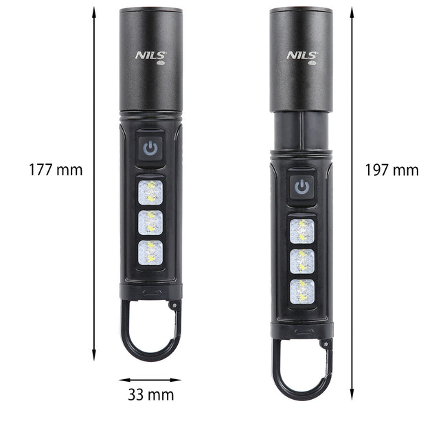 LED-Taschenlampe 800 Lumen, kompakt, tragbar