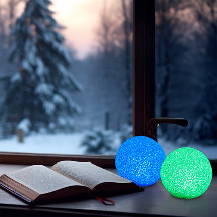 LED ball light with color change, set of 3