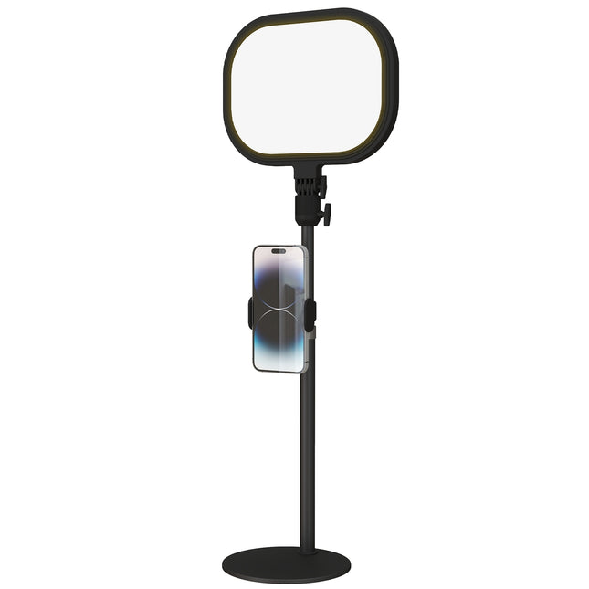 LED-Nachttischlampe, 10 Dimmstufen, 5 Farben, Memory-Funktion, Metall, schwarz
